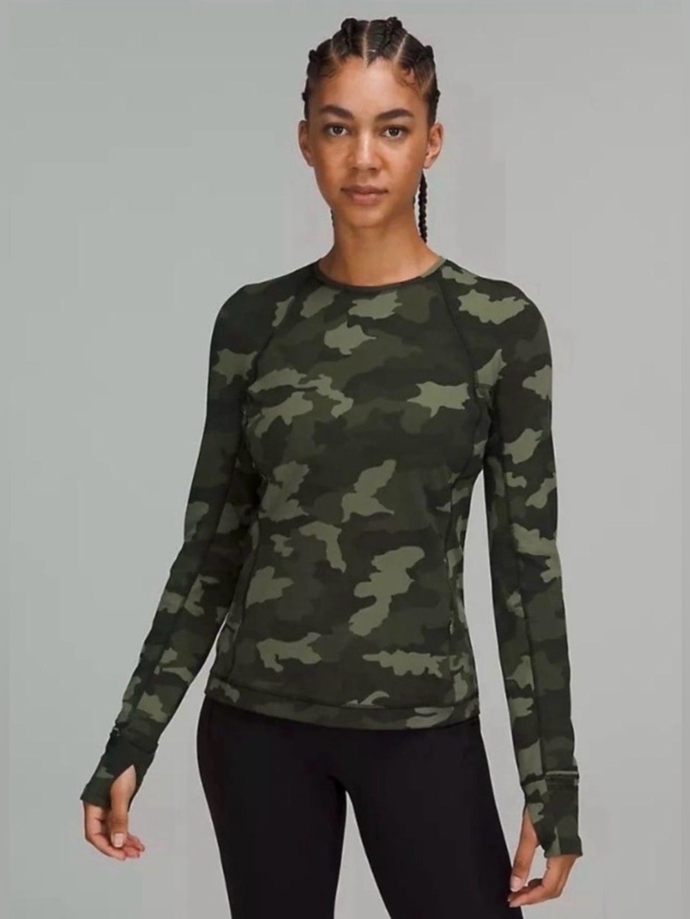 Lululemon Its Rulu Run Long Sleeve
Shirt in Heritage 365 Camo Medium Olive Multi